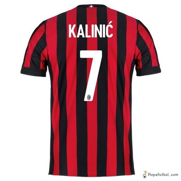 Camiseta AC Milan Replica Primera Ropa Kalinic 2017/18